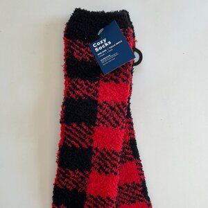 Brand New Red and Black Cozy Socks